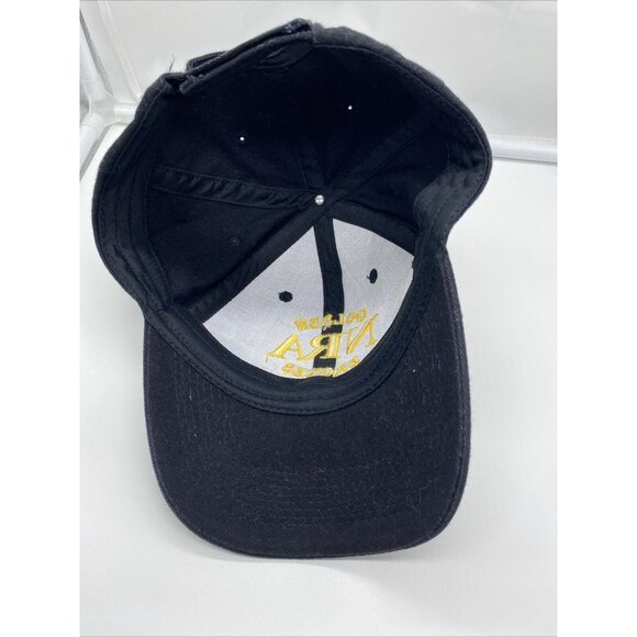 NRA Golden Eagles Black Baseball Cap Hat Hook Loop Adjustable - Picture 6 of 7